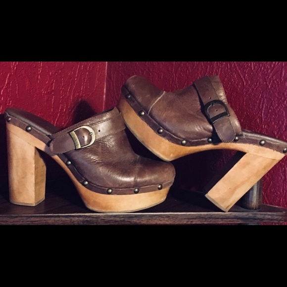 ❤️ZIGI GIRL❤️ GENUINE LEATHER STUDDED CLOGS-9 - Picture 3 of 6